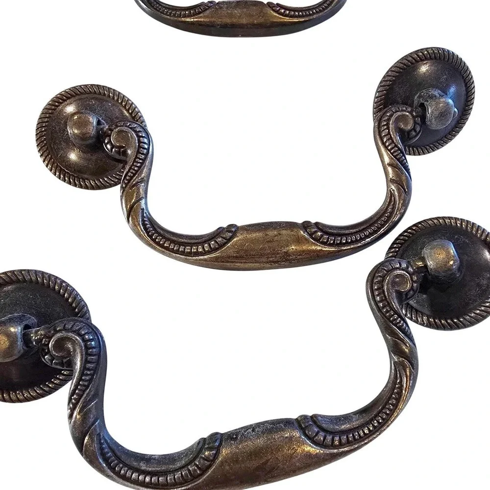 9 Vintage 1960s Keeler Brass Co. YC K1406‎ Drawer Pulls 3